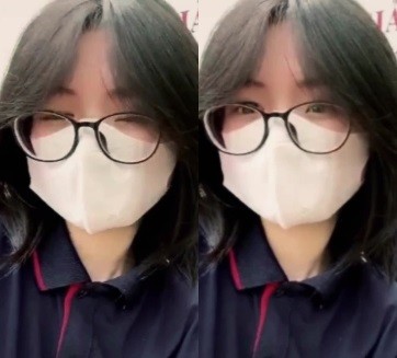 Nữ sinh Ngọc Lam đeo kính cực kỳ hấp dẫn